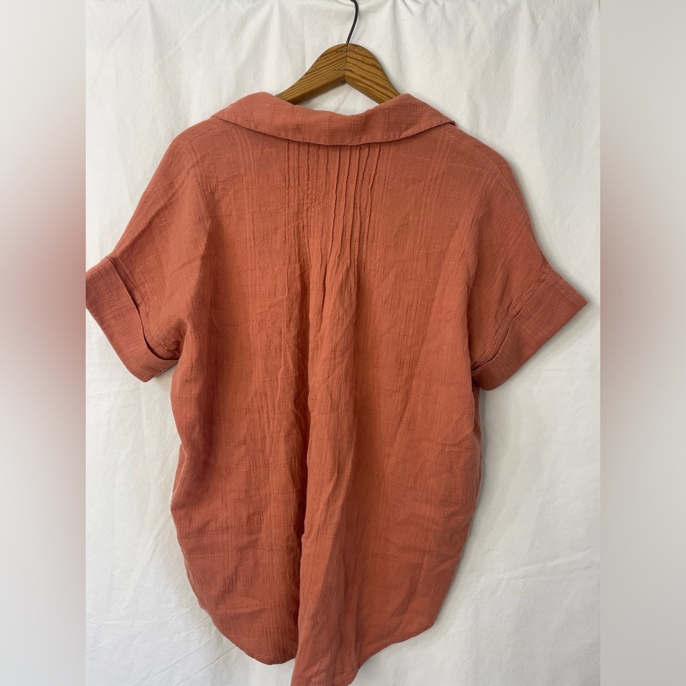 Madewell Collared Button Down Terracotta - image 7